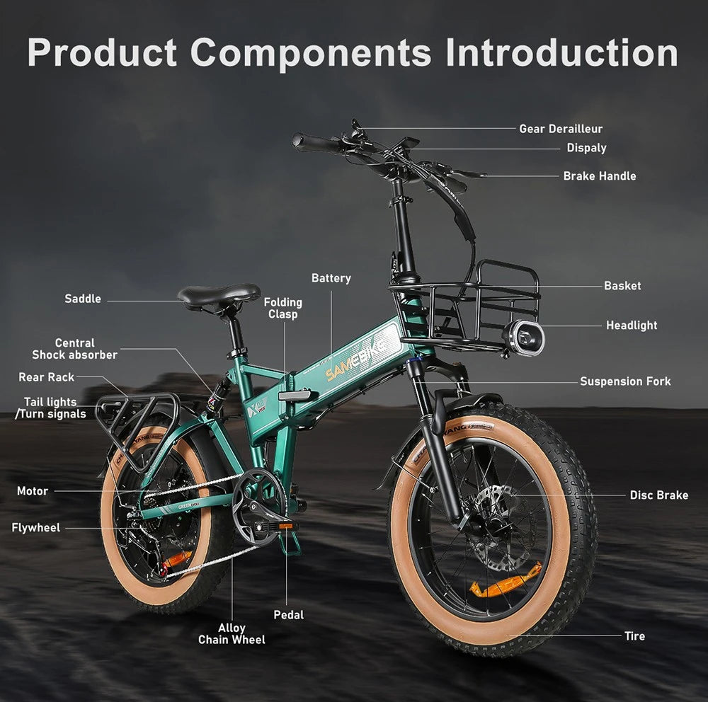 SAMEBIKE XWLX09-II elektrinis dviratis