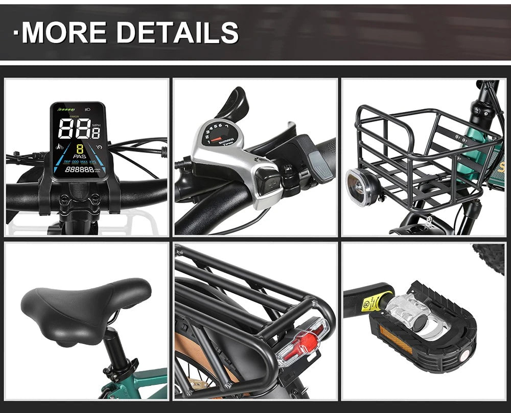 SAMEBIKE XWLX09-II elektrinis dviratis