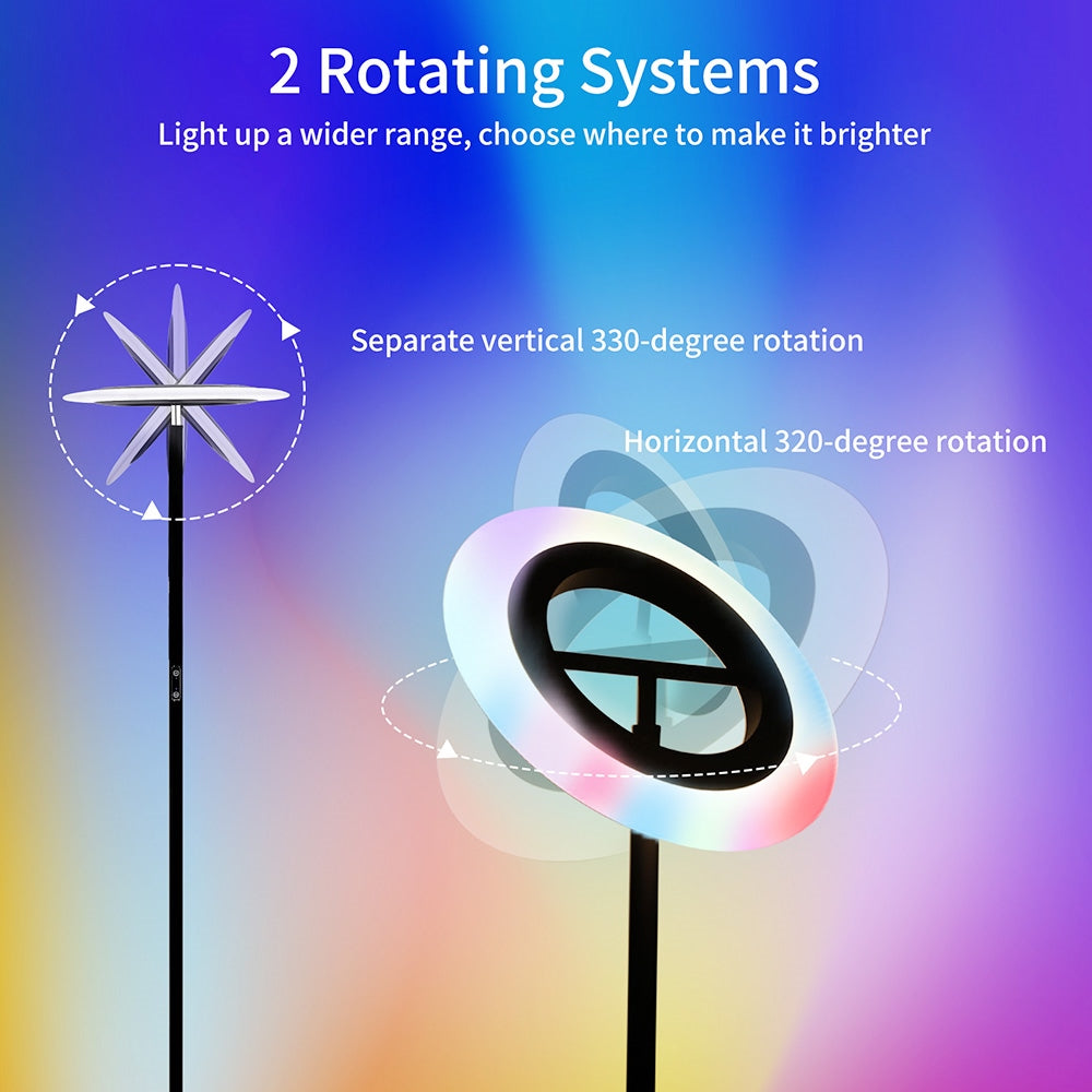 Pastatomas šviestuvas FIMEI MF18809 RGB LED