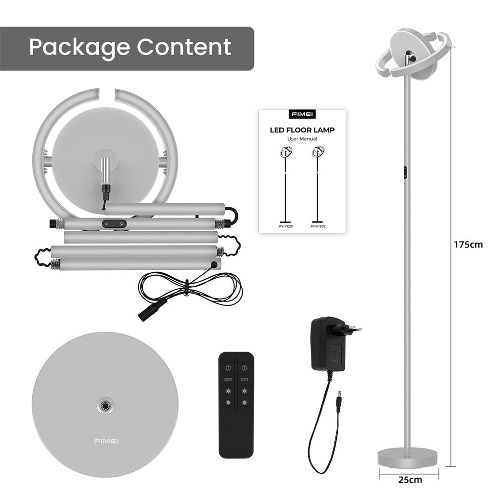 Pastatomas šviestuvas FIMEI PY-F1202 LED (pilka)