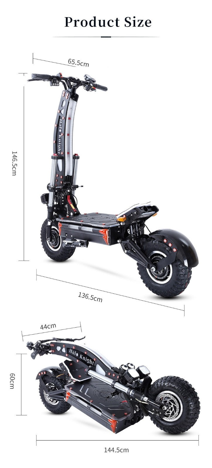 Halo Knight T107Max Elektrinis paspirtukas