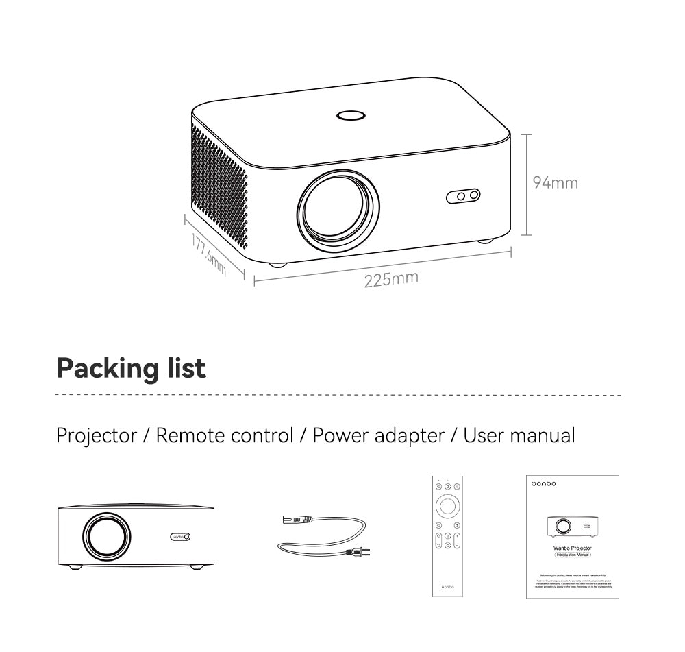 Wanbo X2 Pro Projektorius