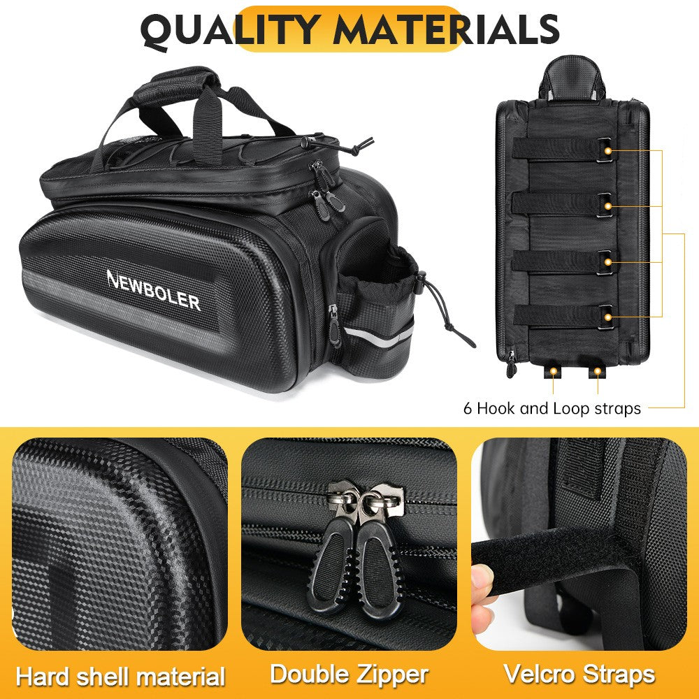 Dviračio krepšys su baterijos skyriumi