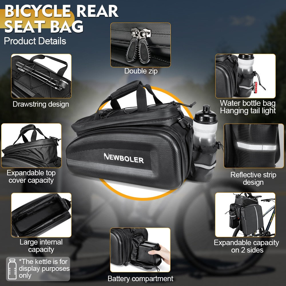 Dviračio krepšys su baterijos skyriumi