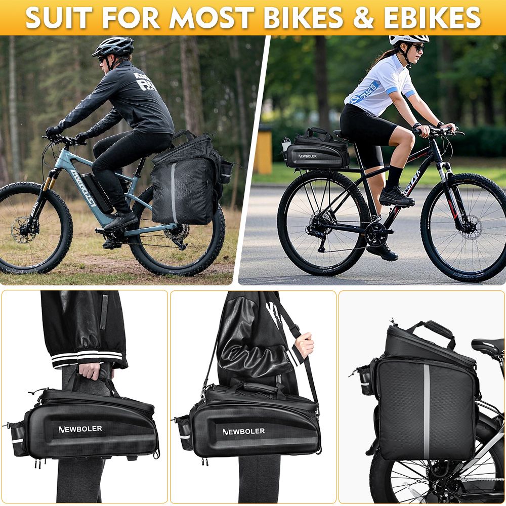 Dviračio krepšys su baterijos skyriumi